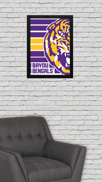 Limited Edition LSU Tigers Bayou Bengals Poster Art Print 13x19"