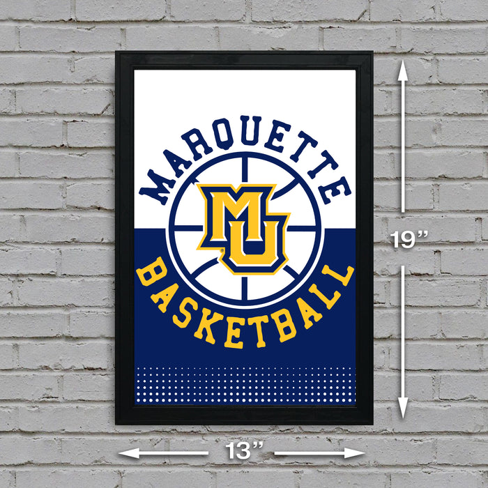 Limited Edition Marquette Basketball Poster Art Print - Gifts for Marquette Fans - 13x19"