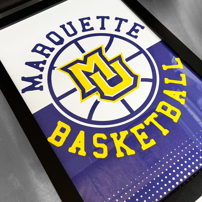 Limited Edition Marquette Basketball Poster Art Print - Gifts for Marquette Fans - 13x19"