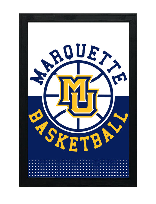 Limited Edition Marquette Basketball Poster Art Print - Gifts for Marquette Fans - 13x19"