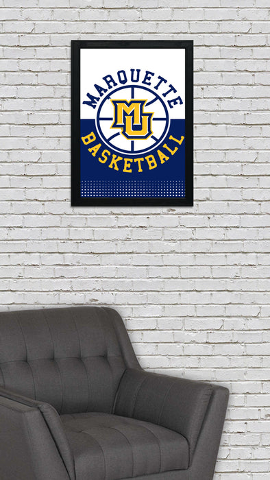 Limited Edition Marquette Basketball Poster Art Print - Gifts for Marquette Fans - 13x19"