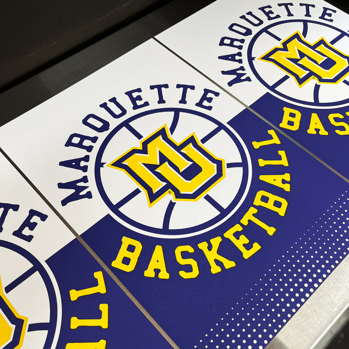 Limited Edition Marquette Basketball Poster Art Print - Gifts for Marquette Fans - 13x19"