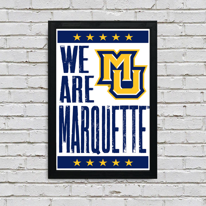 Limited Edition Marquette Golden Eagles Poster Art Print - Gifts for Marquette Fans - 13x19"