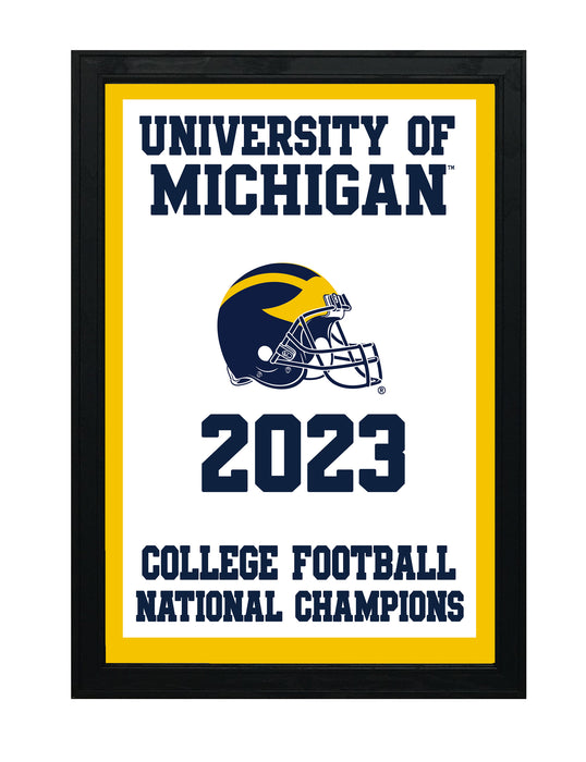 Limited Edition 2023 College Football National Champions Michigan Wolverines Poster - Gifts for Michigan Fans - 13x19"