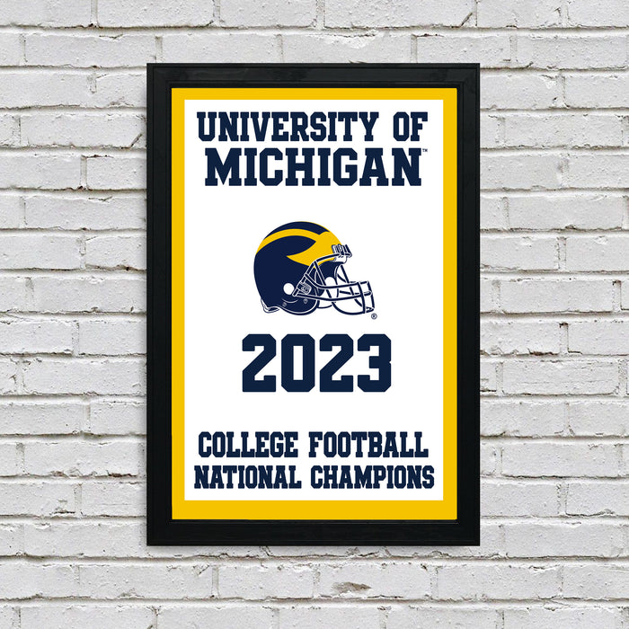 Limited Edition 2023 College Football National Champions Michigan Wolverines Poster - Gifts for Michigan Fans - 13x19"