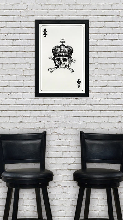 Limited Edition Ace of Clubs Poster Art Print - 13x19"