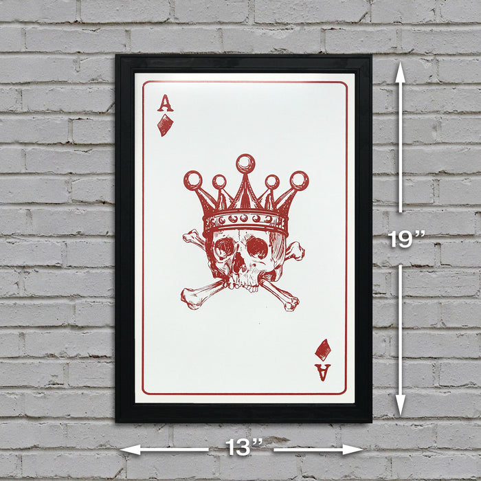 Limited Edition Ace of Diamonds Art Print / Poster - 13x19"