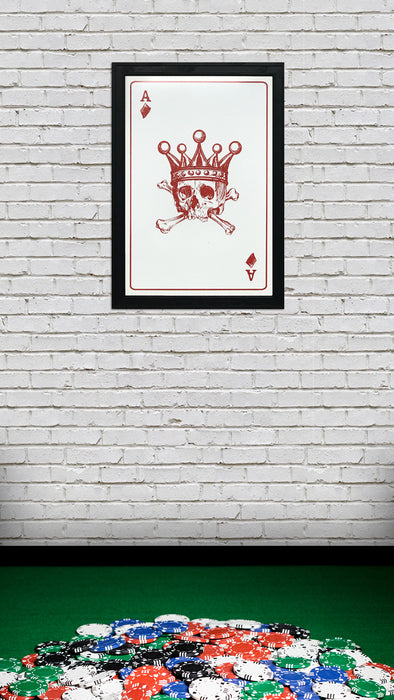 Limited Edition Ace of Diamonds Art Print / Poster - 13x19"