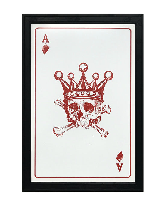 Limited Edition Ace of Diamonds Art Print / Poster - 13x19"
