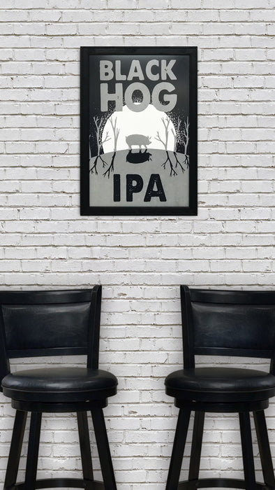 Limited Edition Black Hog Brewing IPA Craft Beer Poster - 13x19"