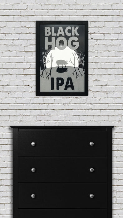 Limited Edition Black Hog Brewing IPA Craft Beer Poster - 13x19"
