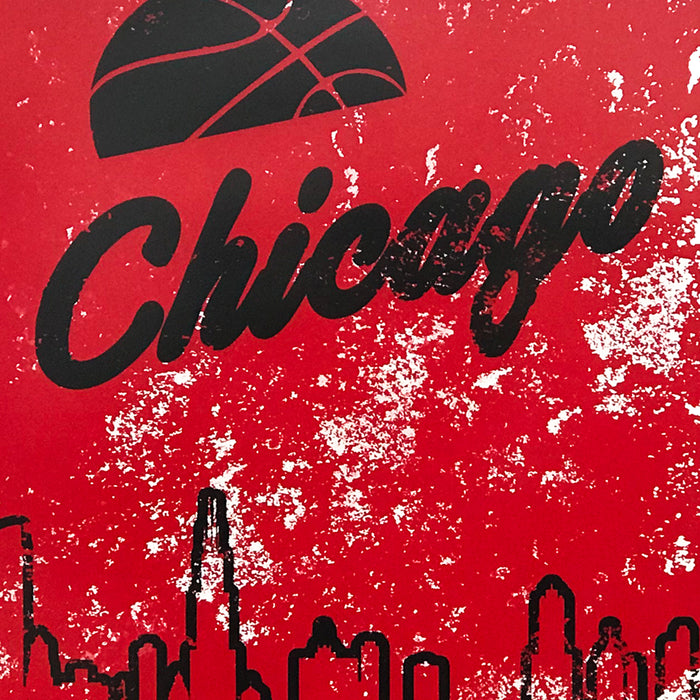 Limited Edition Vintage Chicago Bulls Poster Art Print - 13x19"