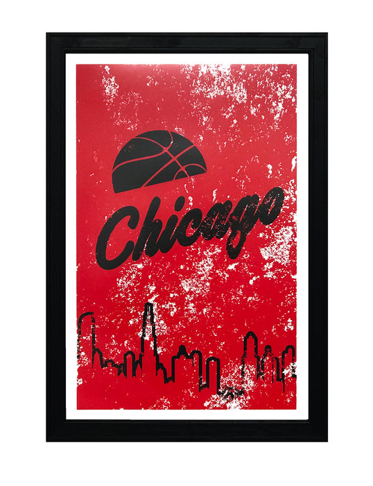 Limited Edition Vintage Chicago Bulls Poster Art Print - 13x19"