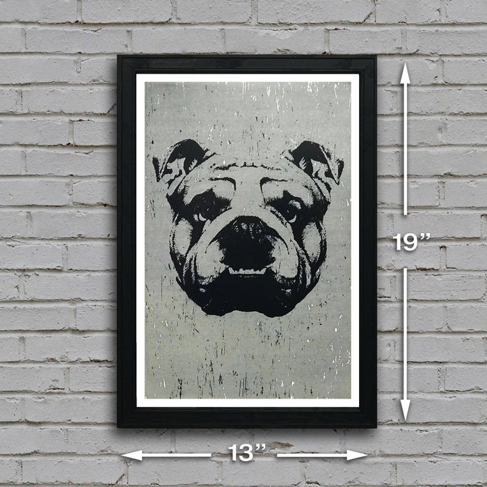 Limited Edition English Bulldog Art Poster - 13x19"