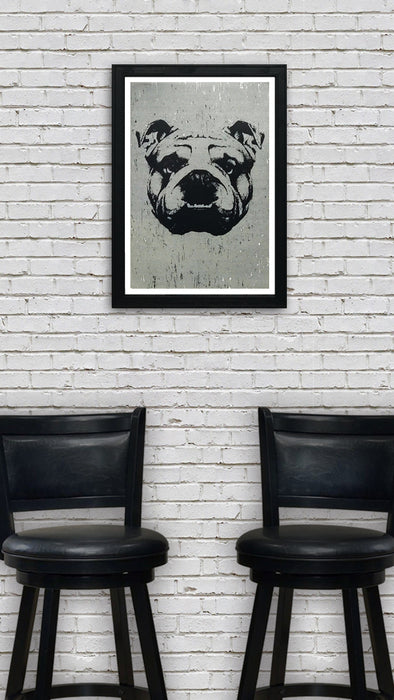 Limited Edition English Bulldog Art Poster - 13x19"