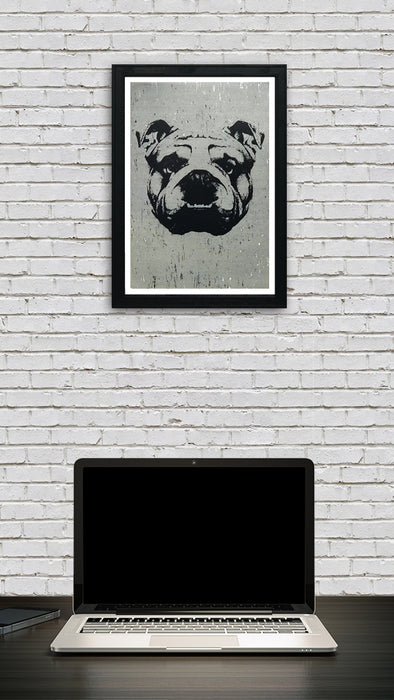 Limited Edition English Bulldog Art Poster - 13x19"