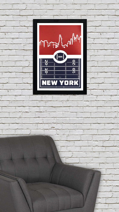 Limited Edition New York Giants Poster Art - Retro Print 13x19"