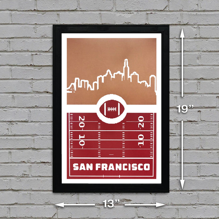 Limited Edition San Francisco 49ers Poster Art - Retro Print 13x19"
