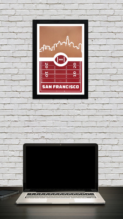Limited Edition San Francisco 49ers Poster Art - Retro Print 13x19"