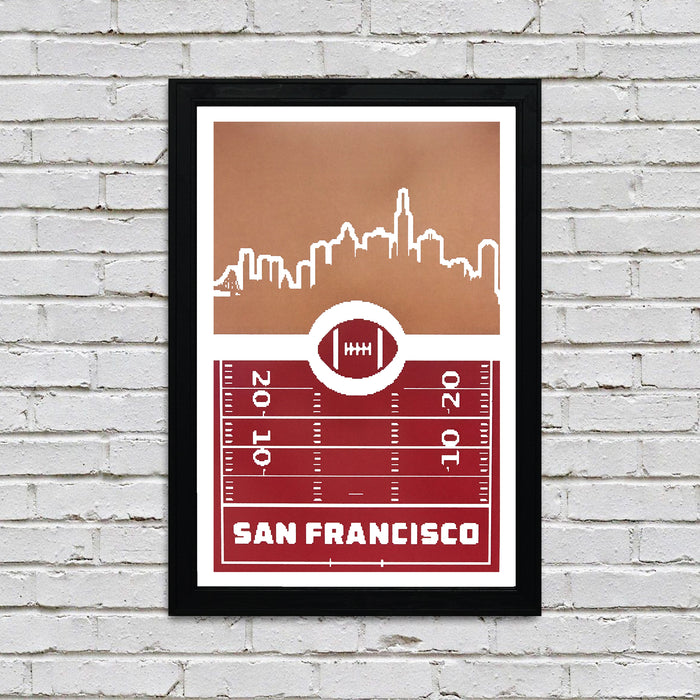 Limited Edition San Francisco 49ers Poster Art - Retro Print 13x19"