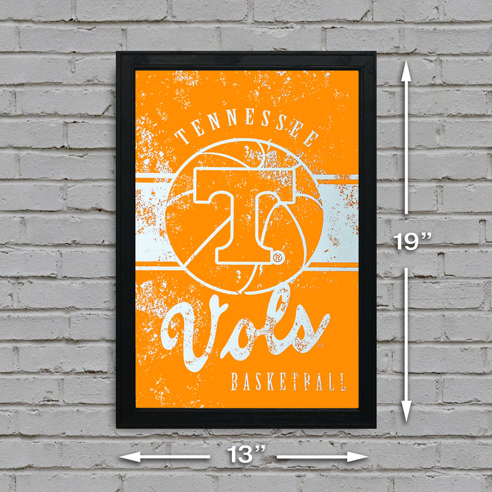 Limited Edition Tennessee Volunteers Basketball Poster - Tennessee Vols Poster Art - 13x19"