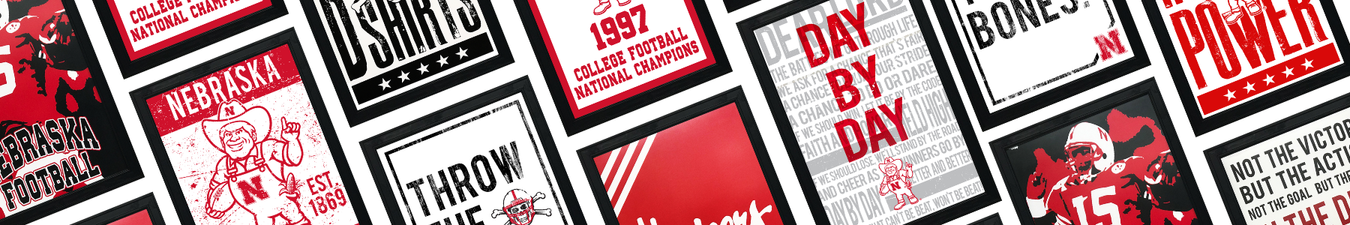 Nebraska Cornhusker Poster Art Prints