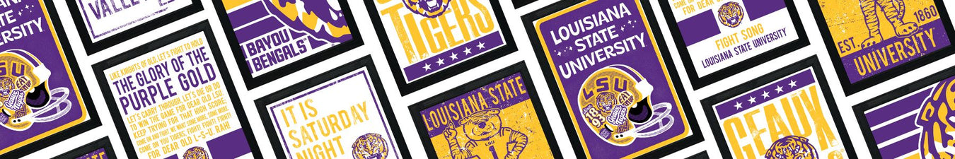 LSU Tigers Poster Art Prints