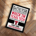 The image is a framed poster with text promoting Texas Tech University.