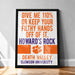 The image is a framed poster with text and a logo, promoting a campaign to keep hands clean.