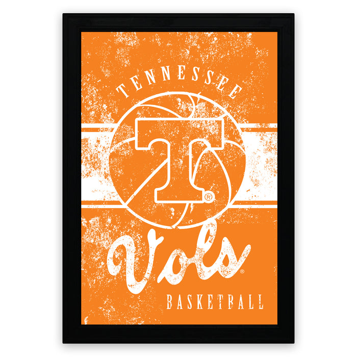 The image is a framed poster featuring the logo and text for the Tennessee Titans basketball team.