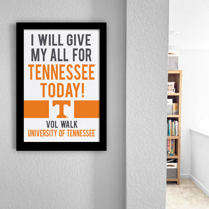 I WILL GIVE MY ALL FOR TENNESSEE TODAY! VOL WALK UNIVERSITY OF TENNESSEE