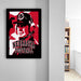 a framed poster of a man wearing a Nebraska football hat, with the text "NEBRASKA FOOTBALL" prominently displayed.