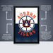 The image is a poster featuring the logo and name of the Auburn Tigers, a college sports team. The poster is described as " Officially Licensed" and "Premium Printed", indicating that it is a high-quality, professionally printed poster. The poster is also described as "Shipped Flat" and "The Perfect Gift", suggesting that it is a convenient and attractive gift option for fans of the Auburn Tigers.