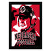 A framed poster featuring a close-up portrait of a person wearing a baseball cap and the text "NEBRASKA FOOTBALL" in bold letters.