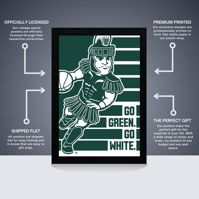 a poster of a man with a helmet on
