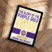 The image is a framed poster with text and a tiger logo, promoting a fight to hold the "Glory of the Purple Gold".