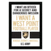 I want an officer for a secret and dangerous mission. I want a west point football player. General George C. Marshall U.S. Army