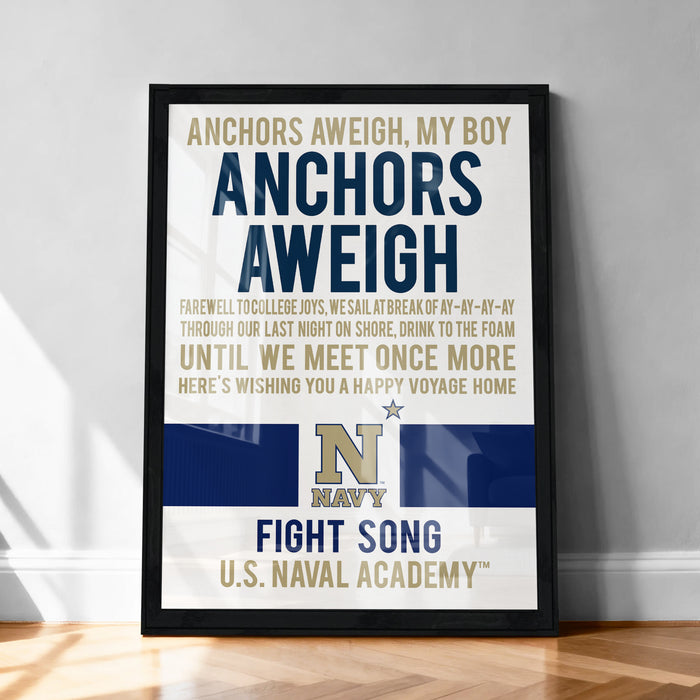 Anchors aweigh, my boy anchors aweigh
