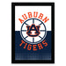 The image is a framed poster featuring the logo and name of the Auburn Tigers, a professional American football team.