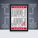 The image is a poster for Alabama Crimson Tide, featuring the text "RAMMER JAMMER" in large letters, with a red and white color scheme. The poster is described as " Officially Licensed" and "Premium Printed", indicating that it is a high-quality, professionally printed poster. The poster is also referred to as a "Shipped Flat" and "The Perfect Gift", suggesting that it is a convenient and attractive gift option.