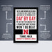 The image is a poster featuring a motivational message about perseverance and teamwork, with a focus on the University of Nebraska Lincoln.