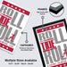 The image is a framed poster with the text "Roll Tide Alabama" printed on it. The poster is framed with a black border and features a star pattern. The poster is described as an unframed poster printed on 12pt heavy duty matte paper, and it is available in multiple sizes, including 11x17, 13x19, 18x24, and 24x36".