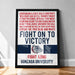 The image is a framed poster with text and a bulldog logo, promoting Gonzaga University.