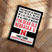 The image is a framed poster with text that reads "There is no place like Nebraska where they're all true blue, we'll all stick together in all kinds of weather for dear old Nebraska U. Fight Song University of Nebraska Lincoln".