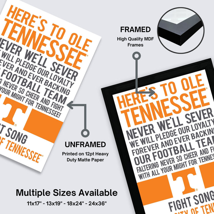 The image is a promotional poster for the Tennessee State University (TSU) with a focus on the university's football team. The poster features text and graphics related to the university's football team, including a framed poster and an unframed poster. The poster highlights the university's commitment to its football team and the pride it takes in being a part of the TSU community.