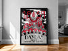 a poster with a black and white design, featuring a skull and a cityscape. The poster is titled "Day by Day" and includes the text "We get better and better".