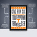 a poster with the words give him six touchdown tennessee