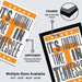 The image is a framed poster with the text "It's Football in Tennessee" printed on it. The poster is framed with a black border, and it is described as an unframed poster printed on 12pt heavy duty matte paper. Multiple sizes are available, including 11x17 - 13x19 - 18x24 - 24x36", and the poster is described as a collage of multiple images.