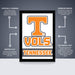 The image is a promotional poster for the Tennessee Titans, a college sports team. The poster features the team's logo and text, highlighting the benefits of ordering a premium printed poster from their poster shop.