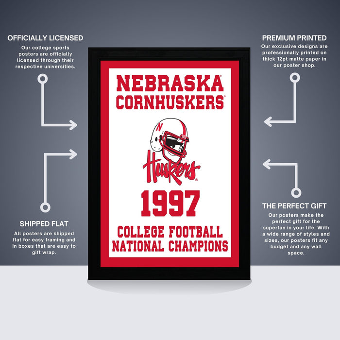 a framed poster of a football player's name